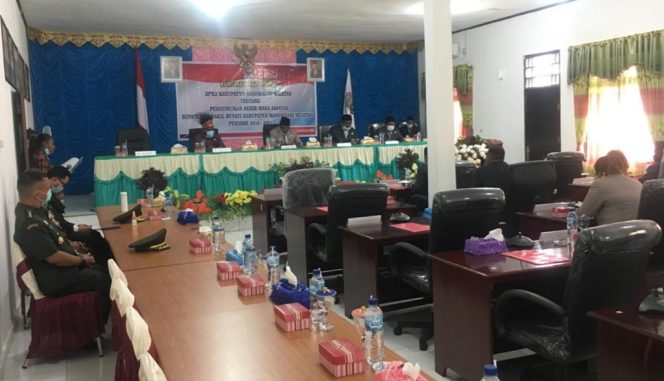 
 DPRD Mansel Umumkan Kepemimpinan Pasangan Mawar Berakhir 17 Februari 2021