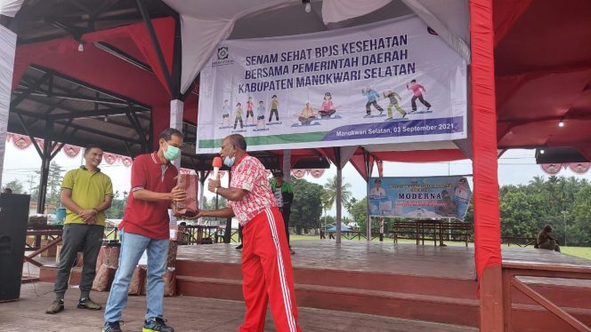 
 Tingkatkan Kemitraan Dengan Pemda Mansel, BPJS Kesehatan Gelar Senam Sehat