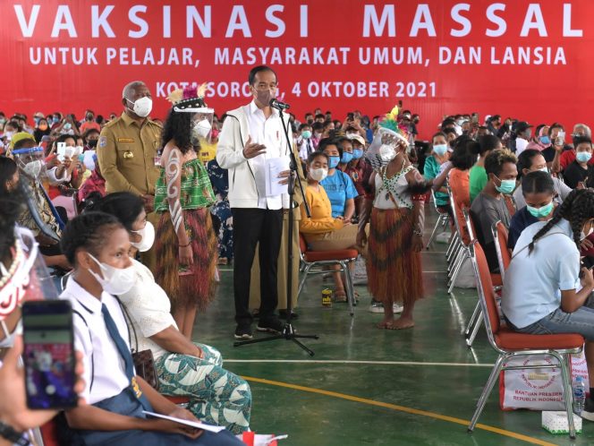 
 Presiden Jokowi Apresiasi Antusiasme Masyarakat Papua Barat Ikuti Vaksinasi Covid-19