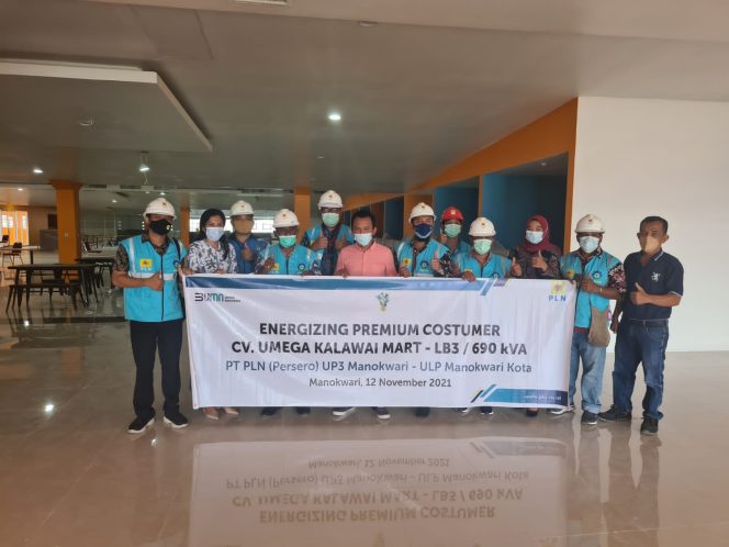 
 Makin Terpercaya, PLN Energizing Premium Costumer 690 kVA CV. Umega Kalawai Mart