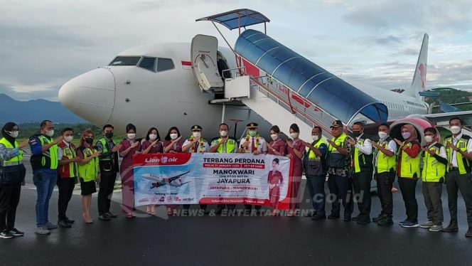 
 Lion Air Terbang Perdana Manokwari -Jayapura PP, Dengan Harga Mulai Rp.400 Ribu-an