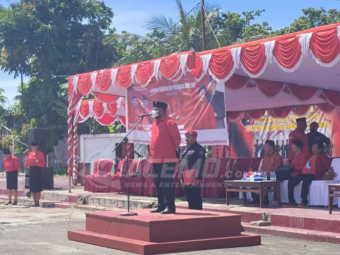 
 Markus Waran Pimpin Upacara Peringatan HUT PDI Perjuangan Ke-49