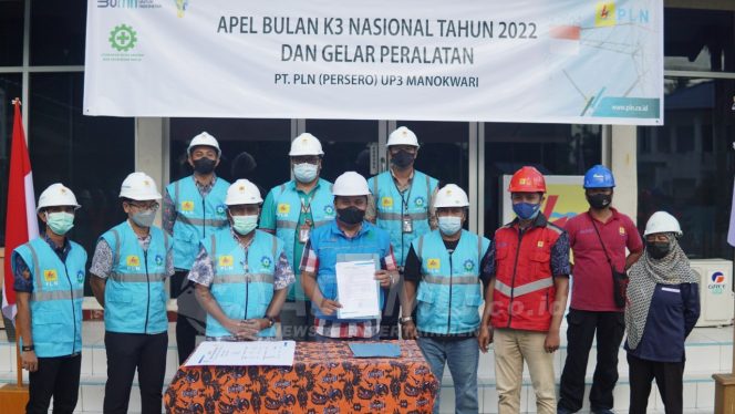 
 Bulan K3 Nasional 2022, PLN UP3 Manokwari Serukan Zero Accident