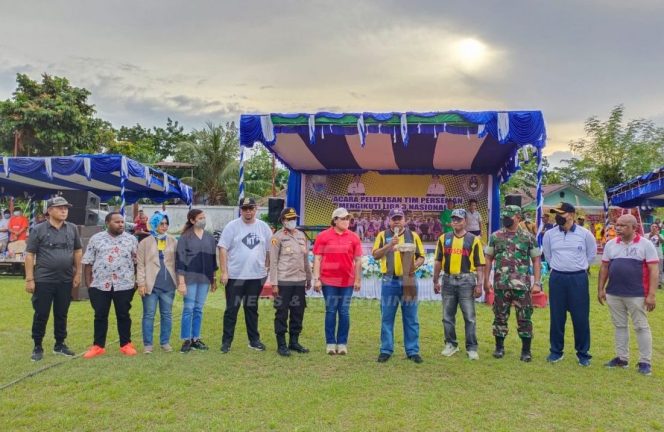 
 Lepas Perseman Manokwari Ke Liga 3 Nasional, Bupati Hermus : Kembalikan Kejayaan Perseman