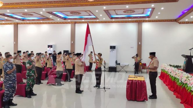 
 Di Lantik Jadi Mabicab, Hermus Indou Komitmen Bangkitkan Pramuka Manokwari