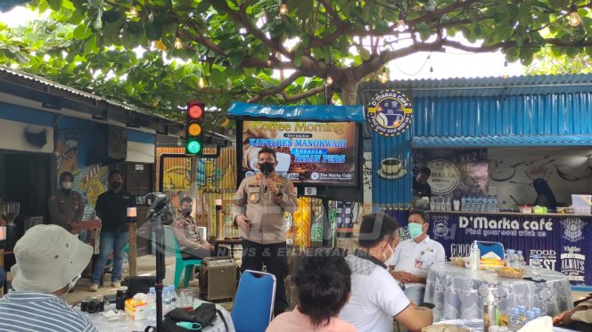 
 Tatap Muka Bersama Insan Pers, Kapolres Manokwari Tegaskan Pers Mitra Strategis Dongkrak Kinerja Kepolisian