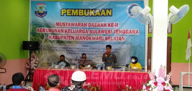 
 Buka Musda ke-II KKST Mansel, Wabup Wempi Pesan Terus Jaga Kebersamaan