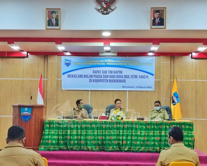 
 Jaga Ketersedian Bapok Jelang Ramadhan, Pemda Manokwari Gelar Rapat Sub Tim Bapok