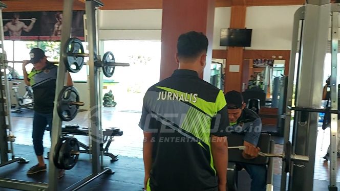 
 Jalin Keakraban, Pangdam Ajak Insan Pers Coba Fasilitas Olahraga Kodam XVIII Kasuari