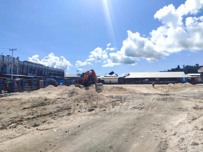 
 Pemkab Manokwari Mulai Bangun Pasar Darurat Wosi, Telan Anggaran Rp. 13 Milyar