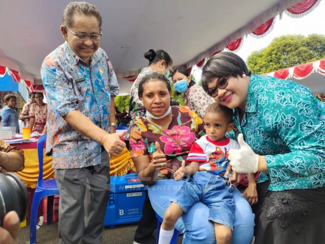 
 Cakupan Imunisasi Anak Masih Rendah, Tim PKK Manokwari Gelar Imunisasi Massal