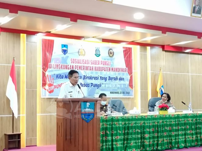 
 Pimpinan OPD Manokwari Diminta Wujudkan Birokrasi Yang Bersih dan Bebas Pungli