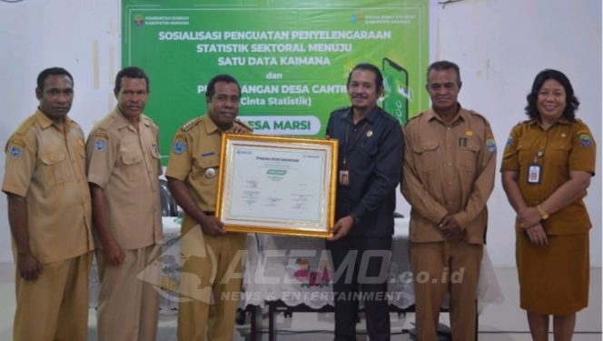 
 BPS Kaimana Canangkan ‘Marsi’ Sebagai Desa Cinta Statistik