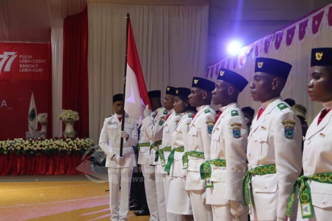 
 Paskibra Provinsi Papua Barat Dikukuhkan dan Siap Kibarkan Bendera Pusaka