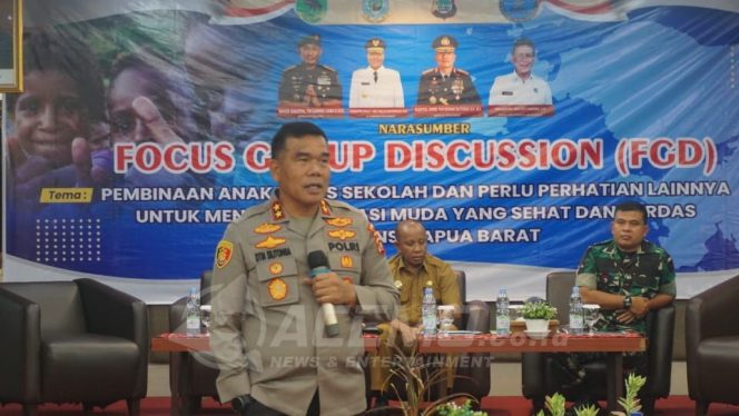 
 Kapolda Papua Barat : Pembinaan Anak Putus Sekolah Tanggung Jawab Bersama