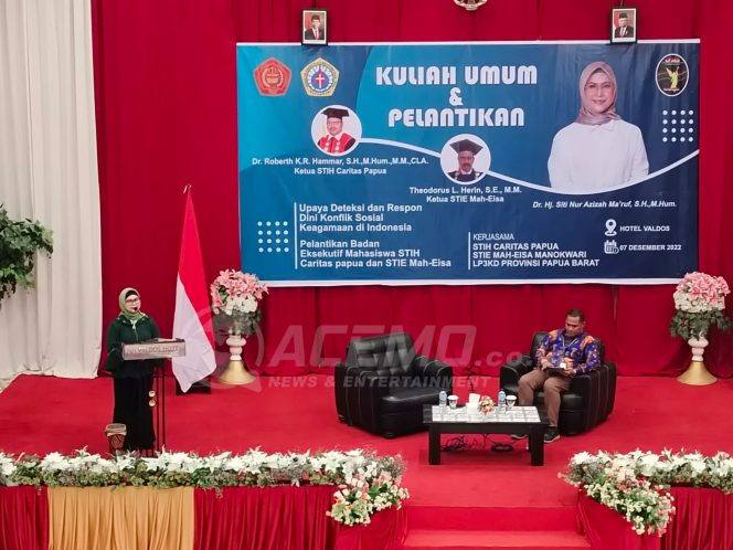 
 Cegah Paham Radikalisme di Lingkungan Mahasiswa, Siti Nur Ma’ruf Beri Kuliah Umum