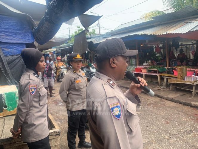 
 Maraknya Isu Penculikan Anak , Sat Binmas Polres Teluk Bintuni Gencar Berikan Imbauan