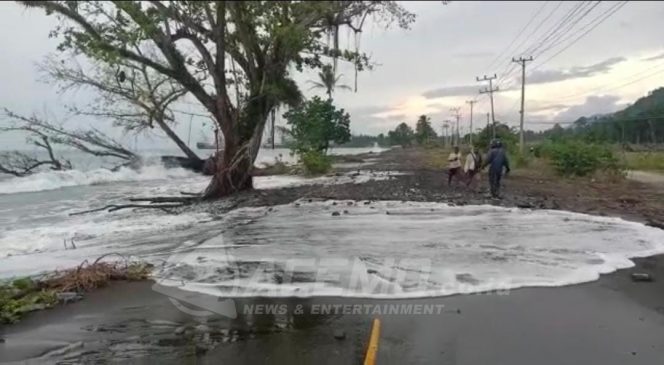 
 Jika Abrasi Di Jalan Maruni Melebar, Satlantas Manokwari Akan Lakukan Rekayasa Lalin Lewati Wasai