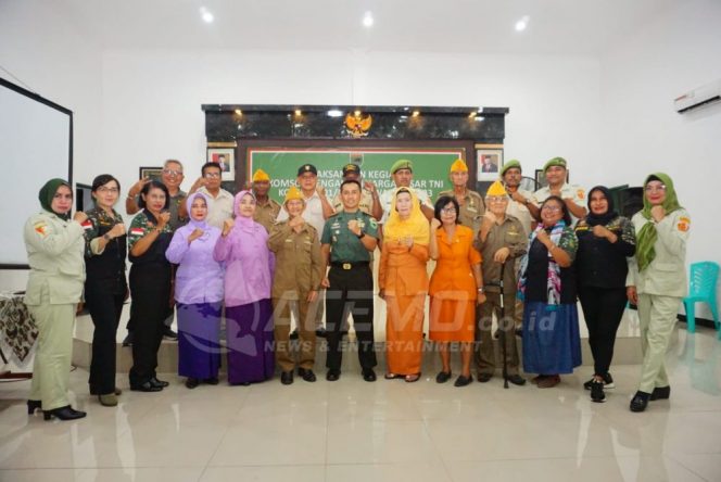 
 Jalin Silaturahmi, Kodim 1801/Manokwari Gelar Komsos Dengan Keluarga Besar TNI