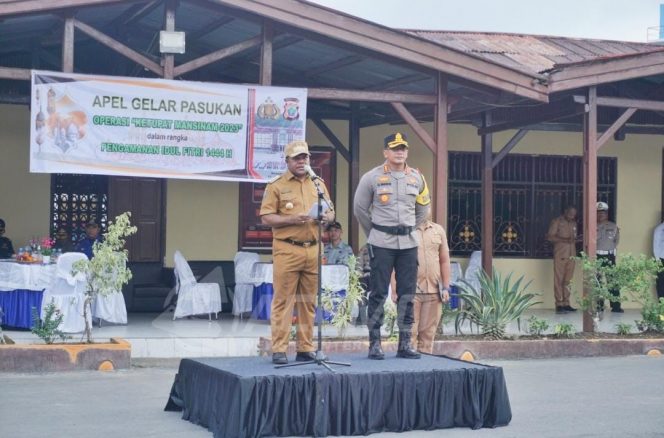 
 Pimpin Apel GO Ketupat Mansinam 2023 Bersama Kapolresta,  Bupati Manokwari Harap Perayaan Idul Fitri Berjalan Aman
