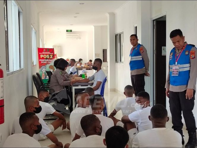 
 2.837 Calon Anggota Polri Lakukan Tes Lanjutan di Polda Papua Barat