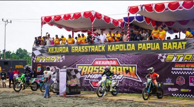 
 150 Pembalap Ikuti Kejurda Grasstrack Kapolda Papua Barat Sambut HUT Bhayangkara