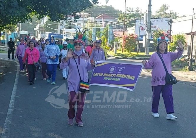 
 Peringati HUT Ke-59, PD PERIP Papua Barat Gelar Jalan Santai