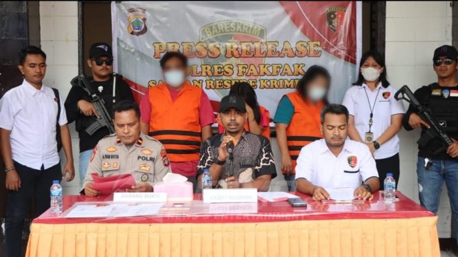 
 Polres Fakfak Ungkap 4 Tersangka TPPO, 1 Masih Dalam Pengejaran (DPO)