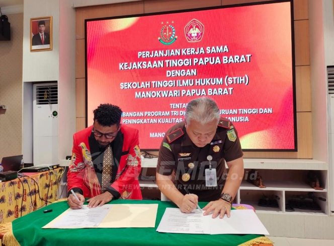 
 Dukung Program Tri Dharma Perguruan Tinggi, Kejati Papua Barat MoU bersama STIH Manokwari