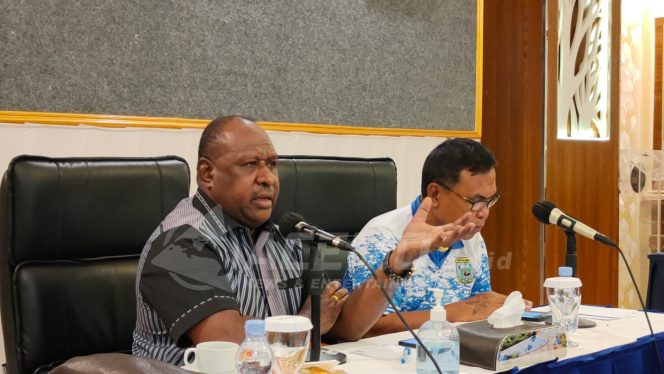 
 Wakili Pj. Gubernur Waterpauw, Pj. Sekda Papua Barat Paparan Poin Penting Kepada Deputi V KSP Republik Indonesia