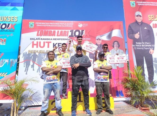 
 Atlet Jatim dan Kaltim Juarai Lomba Lari 10 K Papua Barat