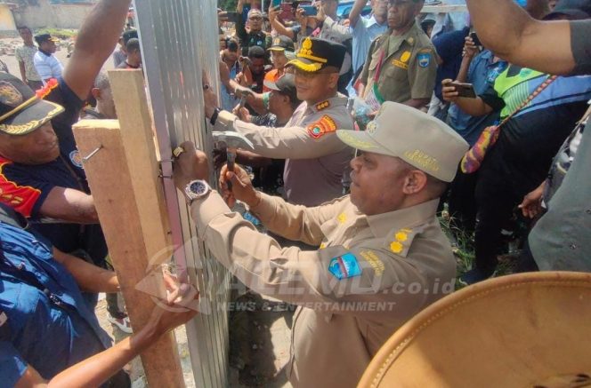 
 Pasar Sanggeng Dipagari, Bupati :  Jangan Lakukan Aktivitas Yang Mengganggu