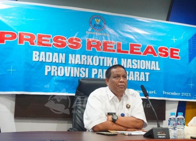 
 Sepanjang 2023 BNNP Papua Barat Tangani 4 Kasus Narkotika & Tangkap 8 Tersangka