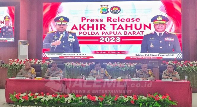 
 Sepanjang 2023, Polda Papua Barat Berhasil Amankan 25 Milyar Uang Negara