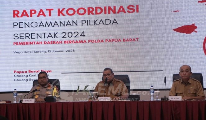 
 Kapolda Papua Barat Hadiri Rakor Bersama Pemda PBD Bahas Pengamanan Pilkada Serentak