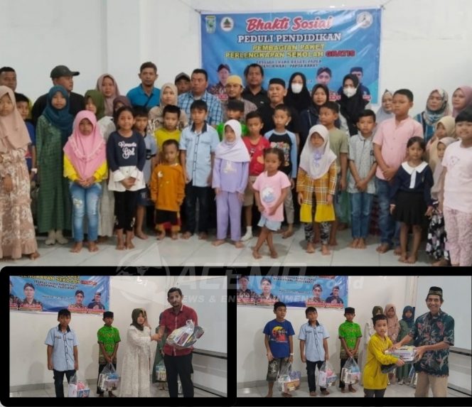 
 Peduli Pendidikan Yayasan Swara Bhakti Papua Beri Bantuan Alat Sekolah Bagi Pelajar Manokwari