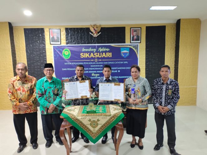 
 Kolaborasi Pengadilan Agama-Disdukcapil Manokwari Launching SIKASUARI