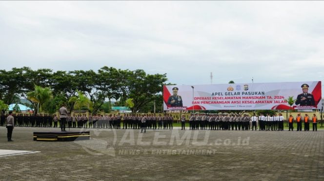 
 Polda Papua Barat Gelar Apel Operasi Keselamatan Mansinam 2024 dan Pencanangan Keselamatan Jalan