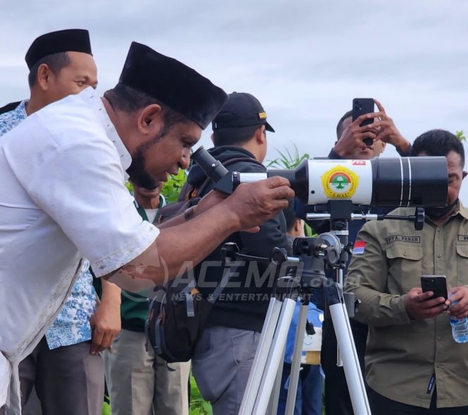 
 Minus 6 Derajat, Kanwil Kemenag PB Laporkan Hilal Tidak Terlihat Di Manokwari
