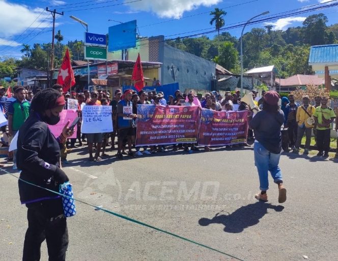 
 Aksi Demo Front Rakyat Papua Warnai Hari Integrasi Papua Ke NKRI Tanggal 1 Mei