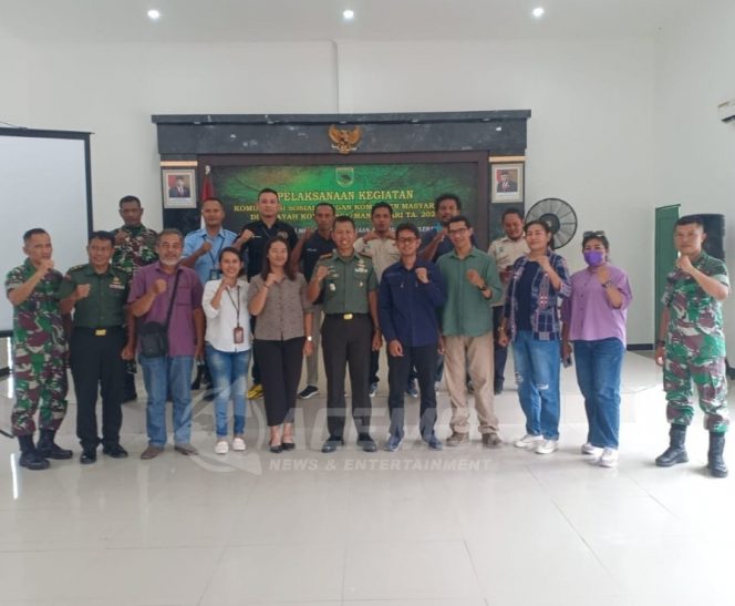 
 Dandim 1801 Manokwari Pererat Silaturahmi dengan Insan Pers