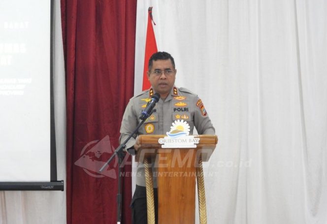 
 Buka Rakernis Humas Polda Papua Barat, Kapolda Isir : Tingkatkan Edukasi & Informasi Tentang Pilkada