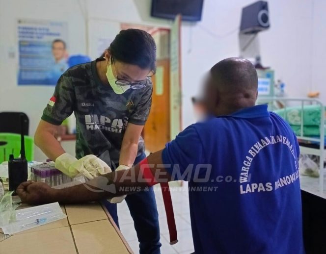 
 Lapas Kelas II B Manokwari Laksanakan Screening Kesehatan untuk Warga Binaan