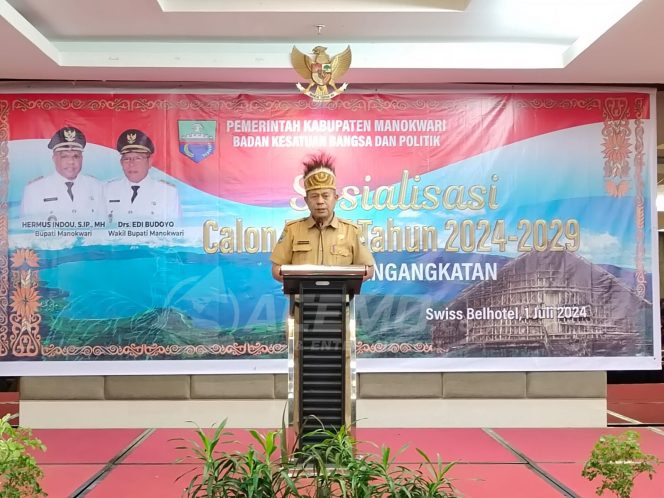 
 Buka Sosialisasi Calon DPRK Jalur Pengangkatan, Sekda Henri : Di Manokwari Khusus Bagi Suku Arfak dan Doreri