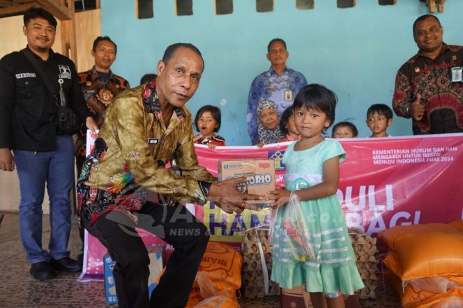 
 Sambut Hari Pengayoman Ke-79, Kanwil Kemenkumham PB Gelar Baksos Di Panti Asuhan SMB