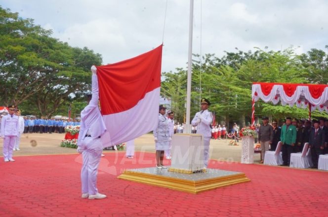 
 Detik-detik Proklamasi Kemerdekaan RI Ke-79 di Pemkab Manokwari Berjalan Lancar