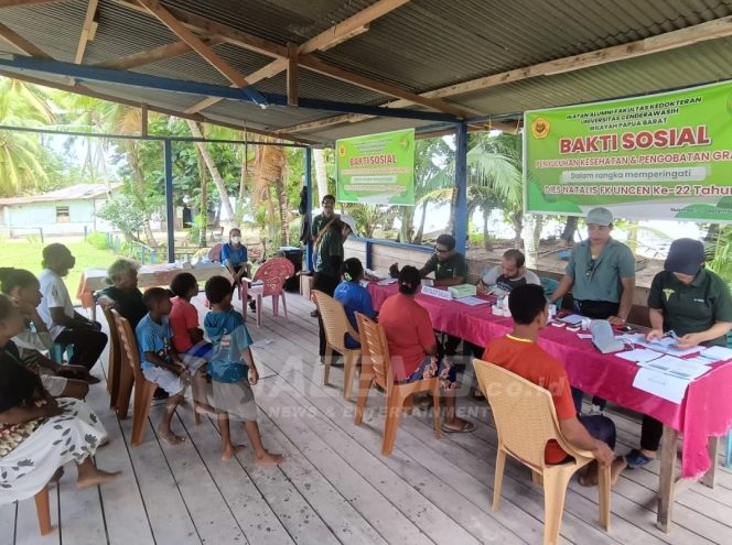 
 Jelang Dies Natalis Ke-22, FK Uncen Wil. PB Gelar Pengobatan Gratis di Pulau Nusmapi