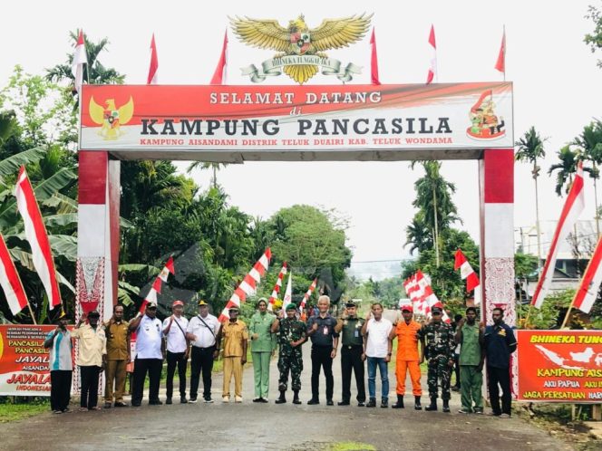 
 Tim Penilai Kampung Pancasila 2024 Lakukan Penilaian di Kampung Aisandami Teluk Wondama