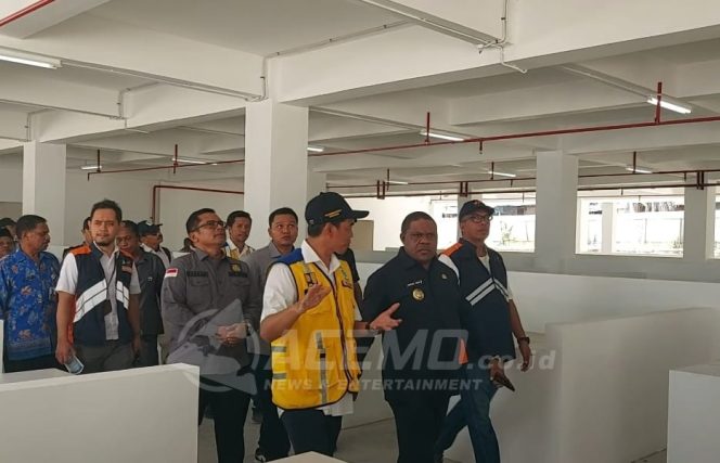 
 Hampir Rampung, Pasar Sentral Sanggeng dan RTP Borarsi Segera Diresmikan
