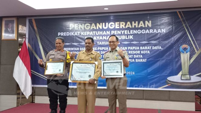 
 Sejumlah OPD di Kabupaten Manokwari Raih Penghargaan Kepatuhan dari Ombudsman Papua Barat